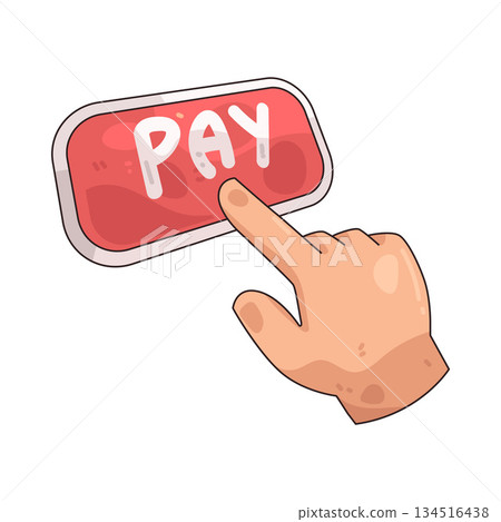 illustration of Pay Click 134516438