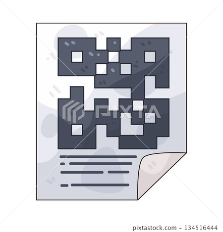illustration of QR Code illustration of QR Code 134516444