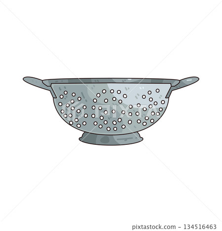 illustration of colander  134516463