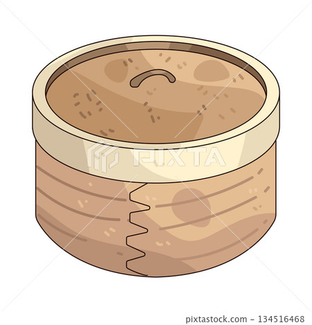 illustration of bamboo steamer illustration of bamboo steamer 134516468