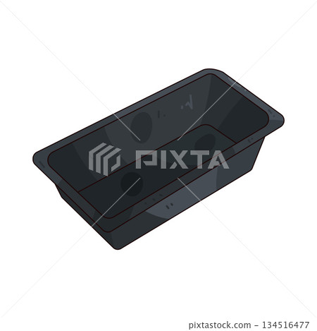 illustration of baking tray illustration of baking tray 134516477