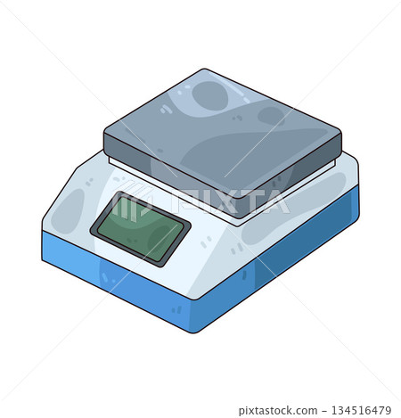 illustration of digital scale illustration of digital scale 134516479