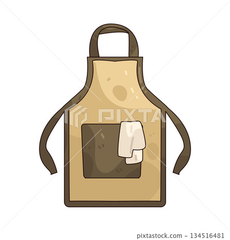 illustration of apron illustration of apron 134516481