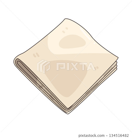 illustration of napkin illustration of napkin 134516482