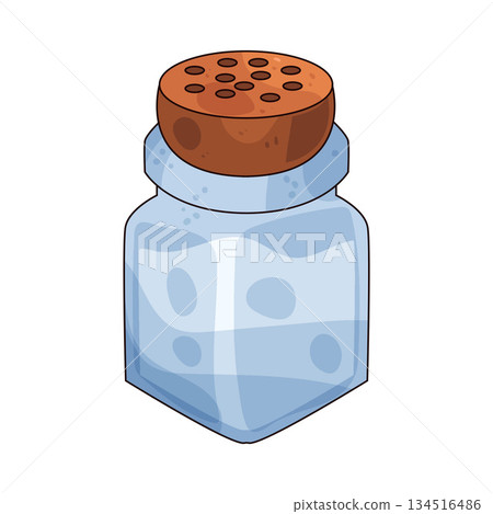 illustration of salt shaker 134516486