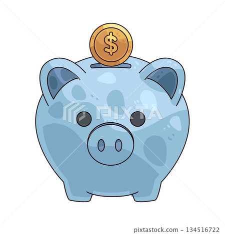 illustration of Piggy Bank 134516722
