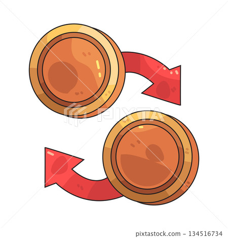 illustration of Currency Exchange 134516734