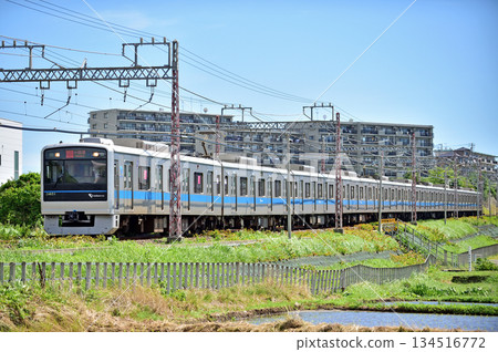 Odakyu Odawara Line Aiko-Ishida-Isehara Odakyu 3000 series 3481 train Odakyu Odawara Line Aiko-Ishida-Isehara Odakyu 3000 series 3481 train 134516772