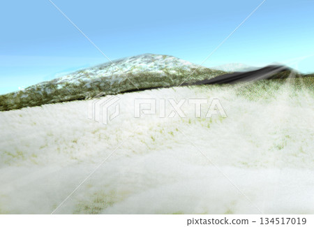 草甸的雪景 草甸的雪景 134517019