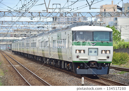 東海道本線平塚站 JR東日本185號B5列車(大宮站)停駛 東海道本線平塚站 JR東日本185號B5列車(大宮站)停駛 134517280