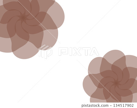 優雅的棕色花卉背景插圖 優雅的棕色花卉背景插圖 134517902
