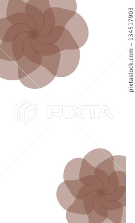 優雅的棕色花卉背景插圖 優雅的棕色花卉背景插圖 134517903
