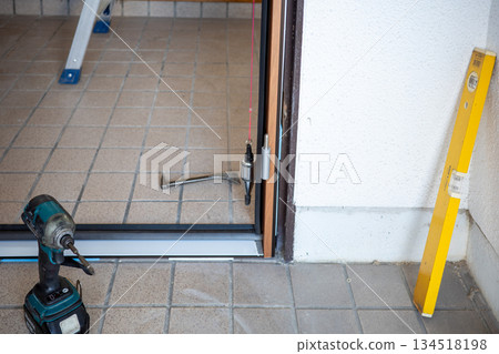 Renovated entrance door installation photos Renovated entrance door installation photos 134518198