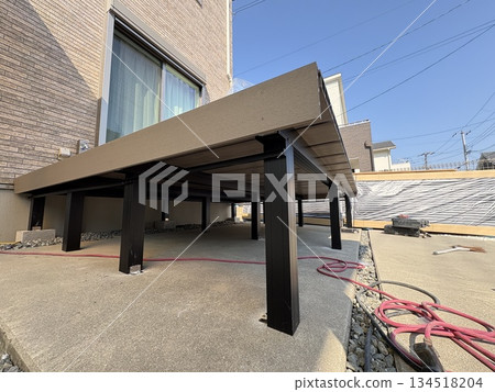 人造木甲板施工現場 134518204