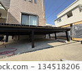 人造木甲板施工現場 134518206