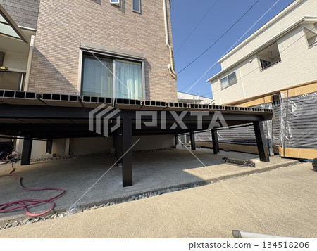 人造木甲板施工現場 人造木甲板施工現場 134518206