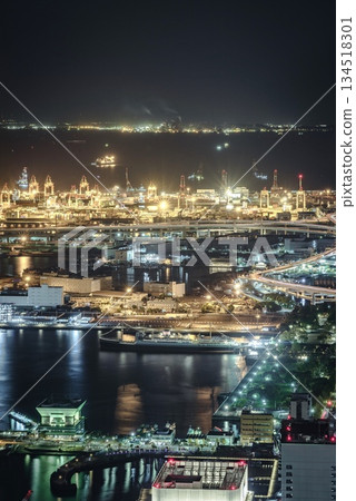 橫濱地標塔 橫濱夜景 橫濱地標塔 橫濱夜景 134518301