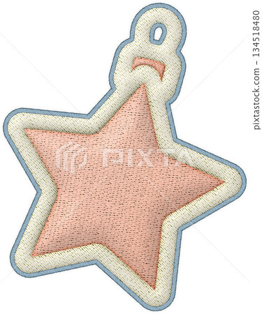 Christmas patchwork element soft pastel star ornament fabric embroidery Christmas patchwork element soft pastel star ornament fabric embroidery 134518480