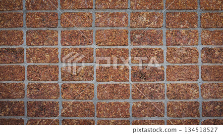 Red laterite brick wall texture background, Decorative porous stone masonry for garden and outdoor design Red laterite brick wall texture background, Decorative porous stone masonry for garden and outdoor design 134518527