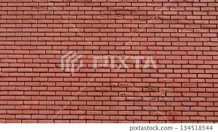 Red brick wall texture background, classic industrial masonry surface for architecture and interior design. Red brick wall texture background, classic industrial masonry surface for architecture and interior design. 134518544