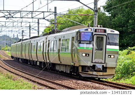 Chitose Line Shimamatsu-Kitahiroshima JR Hokkaido 733 series B-3205 formation (Sapporo) Airport 134518572