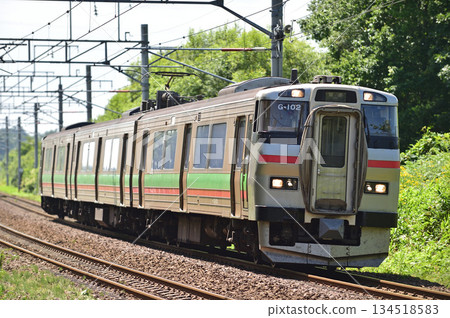 千歲線 島松-北廣島 JR 北海道 731 系列 G-102 列車(札幌) 千歲線 島松-北廣島 JR 北海道 731 系列 G-102 列車(札幌) 134518583