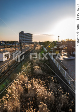 Beautiful sunset in the countryside of Chiba 134518725
