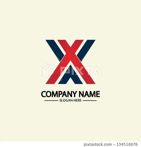 X Letter Logo Template vector icon X Letter Logo Template vector icon 134518876
