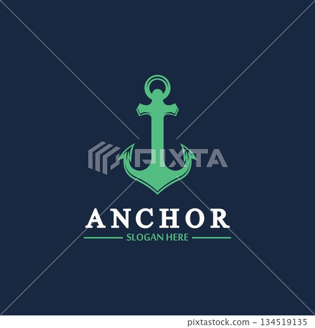 Anchor logo and symbol template icons app vector image Anchor logo and symbol template icons app vector image 134519135