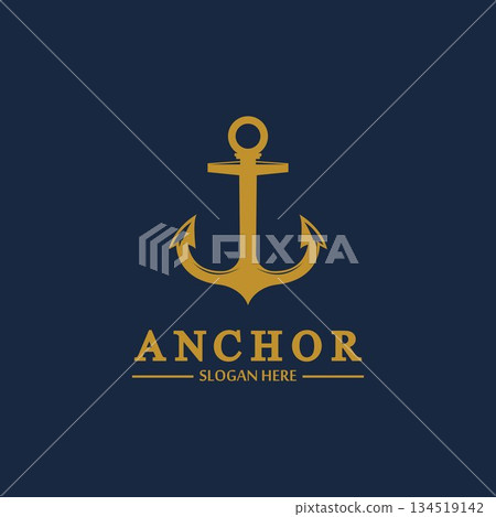 Anchor logo and symbol template icons app vector image Anchor logo and symbol template icons app vector image 134519142