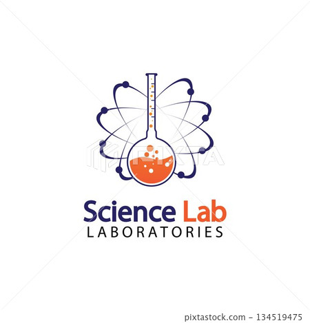 Science Lab logo.Laboratory Tube Logo Template Design Vector, Emblem, Design Concept, Creative Symbol, Icon 134519475