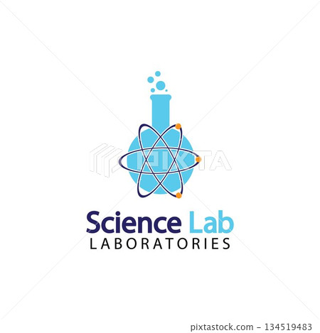Science Lab logo.Laboratory Tube Logo Template Design Vector, Emblem, Design Concept, Creative Symbol, Icon 134519483
