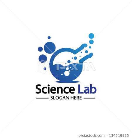 Science Lab logo.Laboratory Tube Logo Template Design Vector, Emblem, Design Concept, Creative Symbol, Icon 134519525