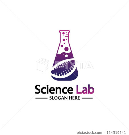Science Lab logo.Laboratory Tube Logo Template Design Vector, Emblem, Design Concept, Creative Symbol, Icon Science Lab logo.Laboratory Tube Logo Template Design Vector, Emblem, Design Concept, Creative Symbol, Icon 134519541