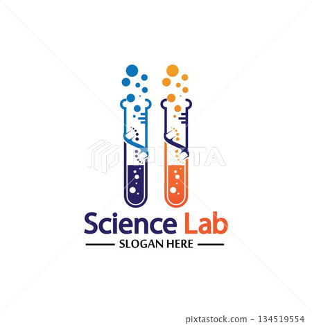 Science Lab logo.Laboratory Tube Logo Template Design Vector, Emblem, Design Concept, Creative Symbol, Icon Science Lab logo.Laboratory Tube Logo Template Design Vector, Emblem, Design Concept, Creative Symbol, Icon 134519554