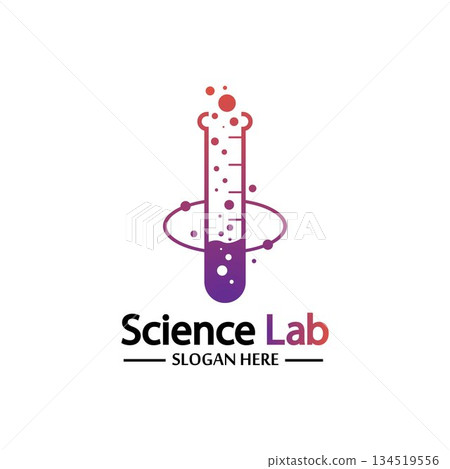 Science Lab logo.Laboratory Tube Logo Template Design Vector, Emblem, Design Concept, Creative Symbol, Icon Science Lab logo.Laboratory Tube Logo Template Design Vector, Emblem, Design Concept, Creative Symbol, Icon 134519556