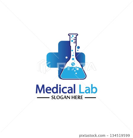 Medical Lab Logo Template Design Vector, Emblem, Design Concept, Creative Symbol, Icon 134519599