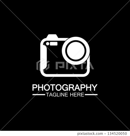 photography camera logo icon vector design template isolated on black background photography camera logo icon vector design template isolated on black background 134520050