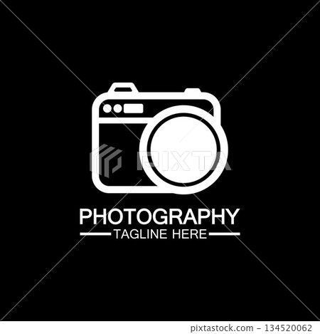 photography camera logo icon vector design template isolated on black background photography camera logo icon vector design template isolated on black background 134520062