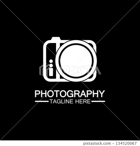 photography camera logo icon vector design template isolated on black background photography camera logo icon vector design template isolated on black background 134520067
