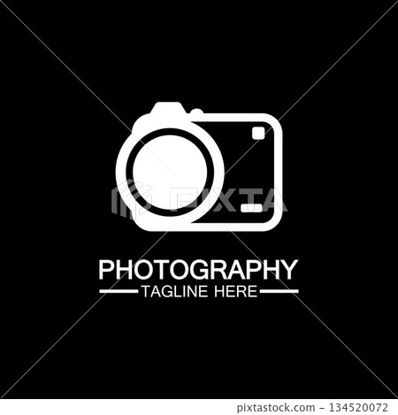 photography camera logo icon vector design template isolated on black background photography camera logo icon vector design template isolated on black background 134520072