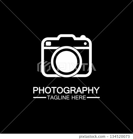 photography camera logo icon vector design template isolated on black background photography camera logo icon vector design template isolated on black background 134520073