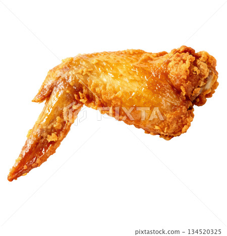 Crispy fried chicken wing snack. Delicious and appetizing food 134520325