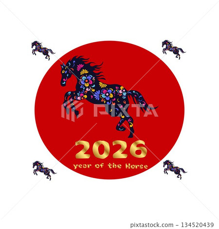 year of the horse chinese new year  134520439