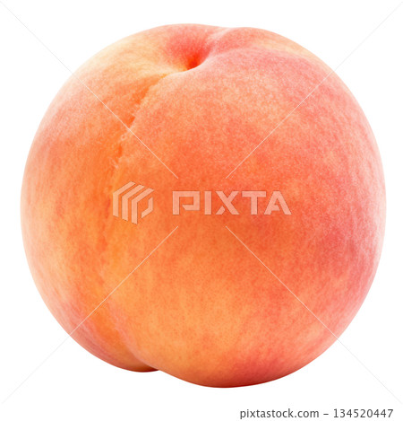 Delicious fresh ripe peach fruit. sweet juicy and healthy food 134520447