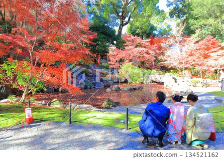 [Kyoto Prefecture] Autumn leaves at Kinkeien Garden (Benten Pond) of Nagaoka Tenmangu Shrine 134521162