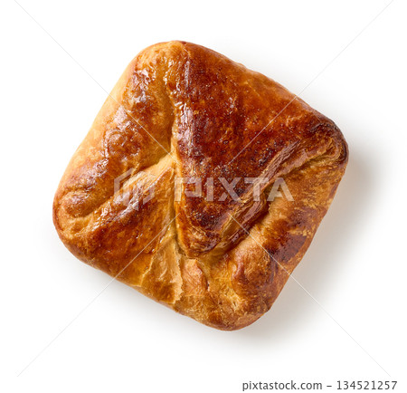 stuffed sweet bun on white background 134521257