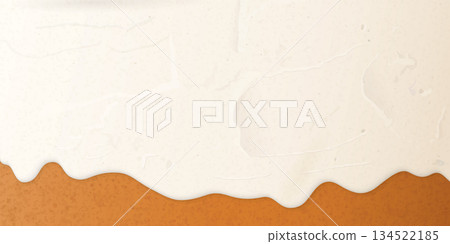 Melted cream cheese pouring on crisp and crumble biscuit texture graphic illustration have blank space. Cheesecake background. 134522185