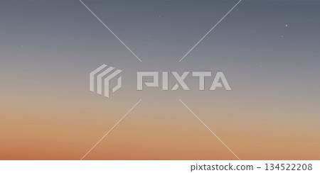 Abstract sky at sunset background with north star graphic illustration. Abstract sky at sunset background with north star graphic illustration. 134522208