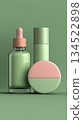 Mint green natural cosmetics set 134522898